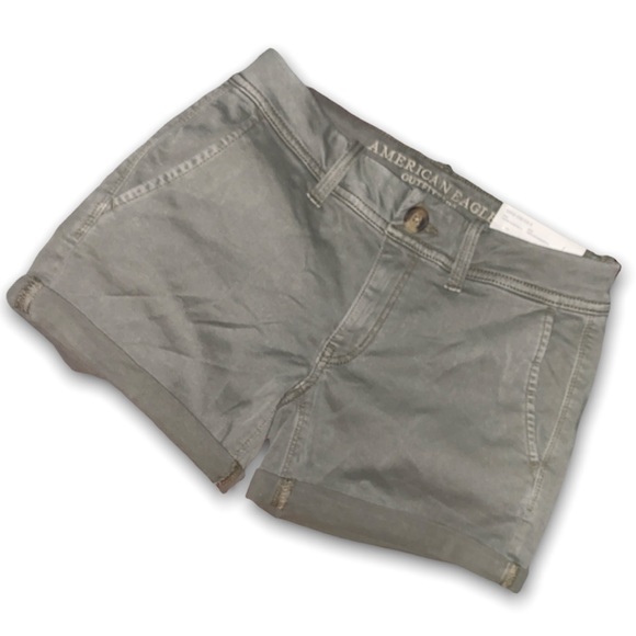 American Eagle Outfitters Pants - American Eagle | Midi Super Stretch Olive Green Shorts Size 00